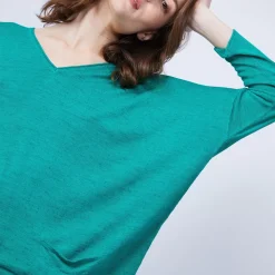 Maison Montagut T-Shirts>T-Shirt Ample Col V - Malou