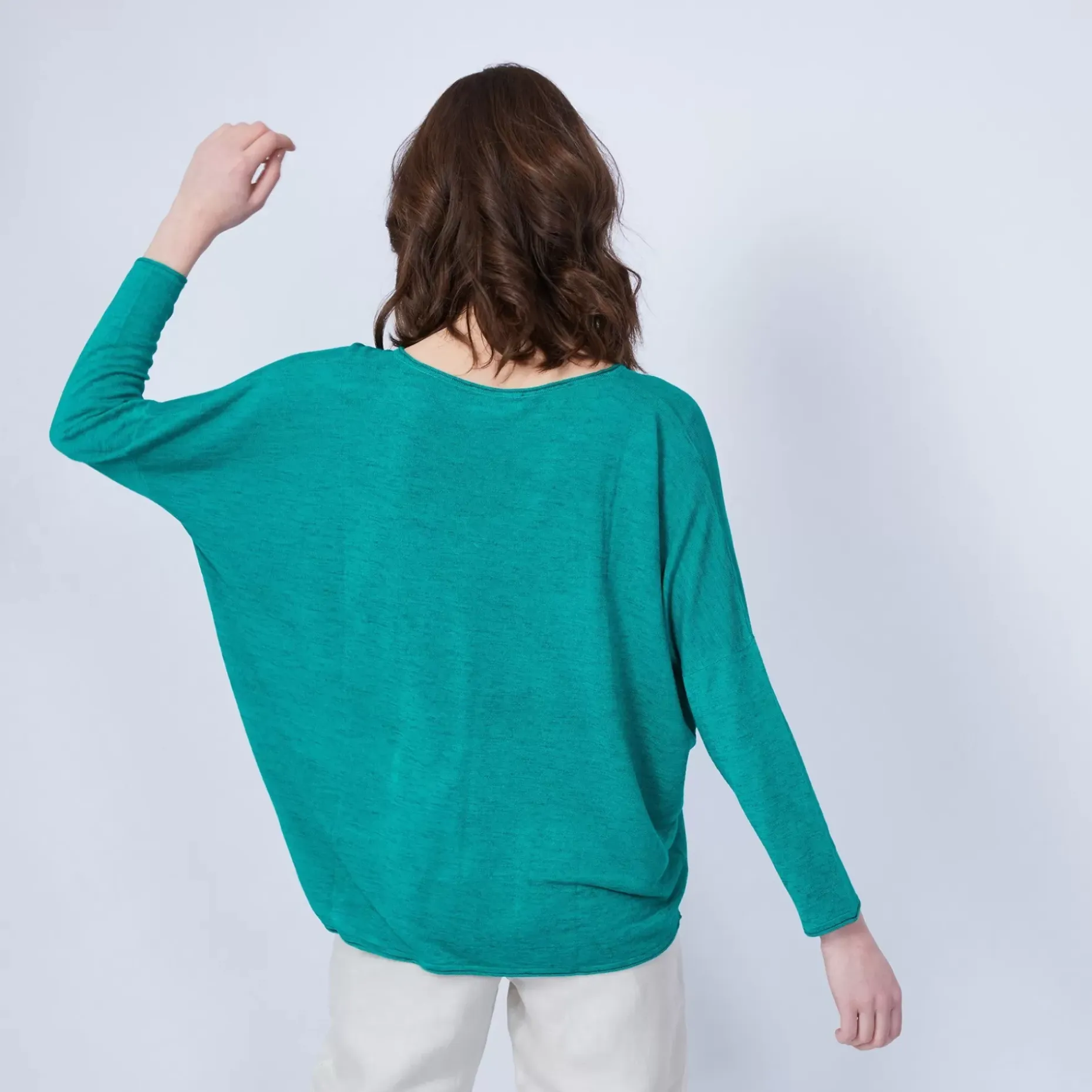 Maison Montagut T-Shirts>T-Shirt Ample Col V - Malou