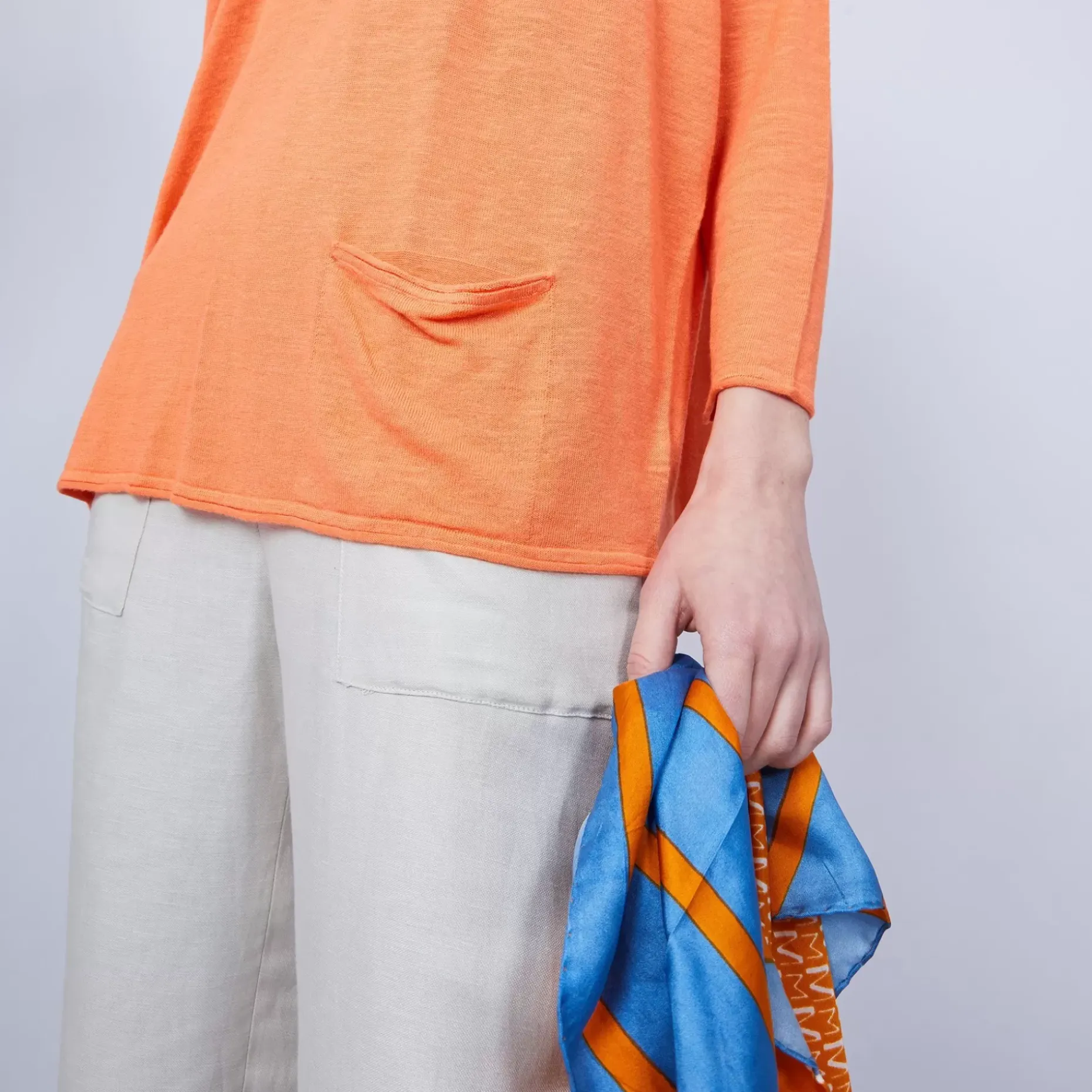 Maison Montagut T-Shirts>T-Shirt Ample Col V - Malou