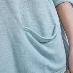 Maison Montagut T-Shirts>T-Shirt Ample Col V - Malou