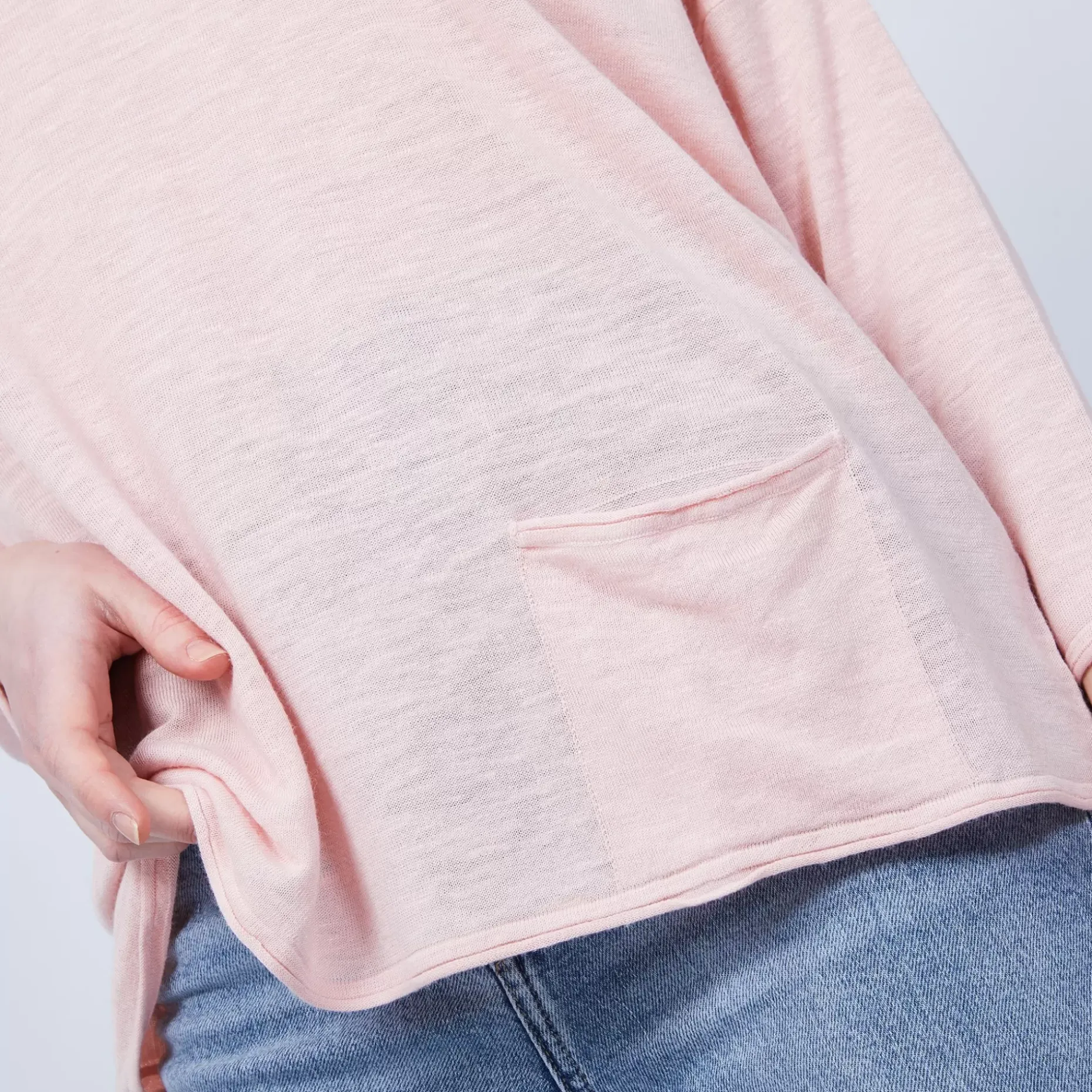 Maison Montagut T-Shirts>T-Shirt Ample Col V - Malou