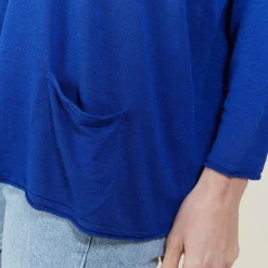 Maison Montagut T-Shirts>T-Shirt Ample En Lin Flamme - Balou