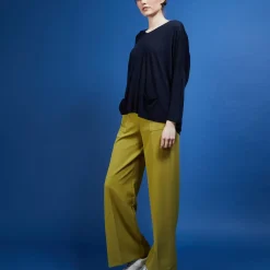 Maison Montagut T-Shirts>T-Shirt Ample En Lin Flamme - Balou