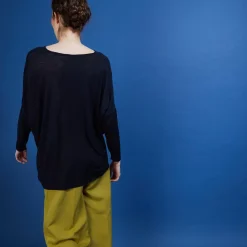 Maison Montagut T-Shirts>T-Shirt Ample En Lin Flamme - Balou