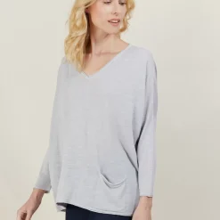 Maison Montagut T-Shirts>T-Shirt Ample En Lin Flamme - Balou