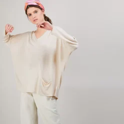 Maison Montagut T-Shirts>T-Shirt Ample En Lin Flamme - Balou