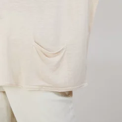 Maison Montagut T-Shirts>T-Shirt Ample En Lin Flamme - Balou