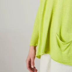Maison Montagut T-Shirts>T-Shirt Ample En Lin Flamme - Balou