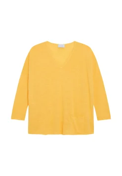 Maison Montagut T-Shirts>T-Shirt Ample En Lin Flamme - Balou