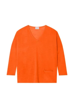 Maison Montagut T-Shirts>T-Shirt Ample En Lin Flamme - Balou