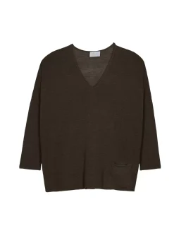 Maison Montagut T-Shirts>T-Shirt Ample En Lin Flamme - Balou