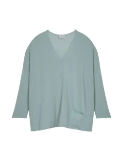 Maison Montagut T-Shirts>T-Shirt Ample En Lin Flamme - Balou
