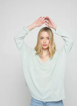 Maison Montagut T-Shirts>T-Shirt Ample En Lin Flamme - Balou