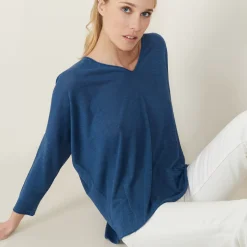 Maison Montagut T-Shirts>T-Shirt Ample En Lin Flamme - Balou