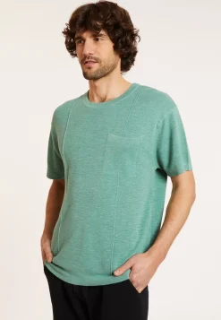 Maison Montagut T-Shirts>T-Shirt Ample En Lin Flamme - Deon
