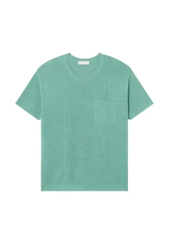 Maison Montagut T-Shirts>T-Shirt Ample En Lin Flamme - Deon