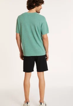 Maison Montagut T-Shirts>T-Shirt Ample En Lin Flamme - Deon