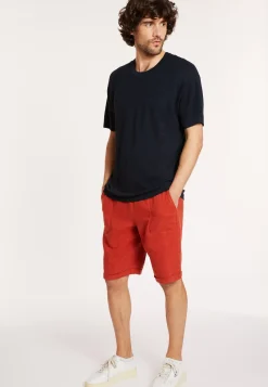 Maison Montagut T-Shirts>T-Shirt Ample En Lin Flamme - Deon