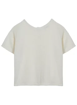 Maison Montagut T-Shirts>T-Shirt Boutonne A L'Arriere En Lin - Tilla