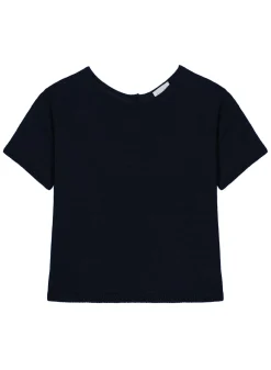 Maison Montagut T-Shirts>T-Shirt Boutonne A L'Arriere En Lin - Tilla
