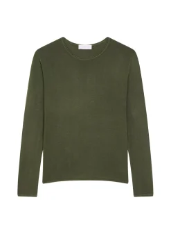 Maison Montagut T-Shirts>T-Shirt Boutonne En Bambou Cachemire Col Rond En Maille Fine - Aelia