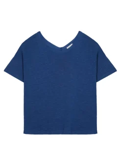 Maison Montagut T-Shirts>T-Shirt Boutonne En Lin Flamme - Tally