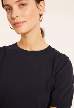 Maison Montagut T-Shirts>T-Shirt Col Rond En Coton Bio - Moon