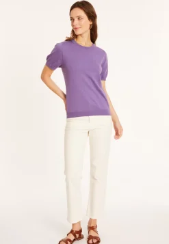 Maison Montagut T-Shirts>T-Shirt Col Rond En Coton Bio - Moon