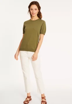Maison Montagut T-Shirts>T-Shirt Col Rond En Coton Bio - Moon