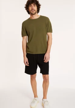Maison Montagut T-Shirts>T-Shirt Col Rond En Coton Brosse - Don
