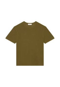 Maison Montagut T-Shirts>T-Shirt Col Rond En Coton Brosse - Don