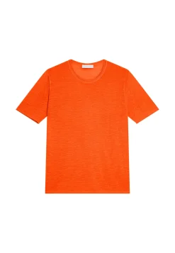 Maison Montagut T-Shirts>T-Shirt Col Rond En Lin Flamme - Renaud