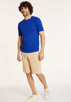 Maison Montagut T-Shirts>T-Shirt Col Rond En Lin Flamme - Renaud