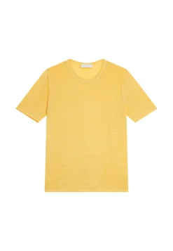 Maison Montagut T-Shirts>T-Shirt Col Rond En Lin Flamme - Renaud