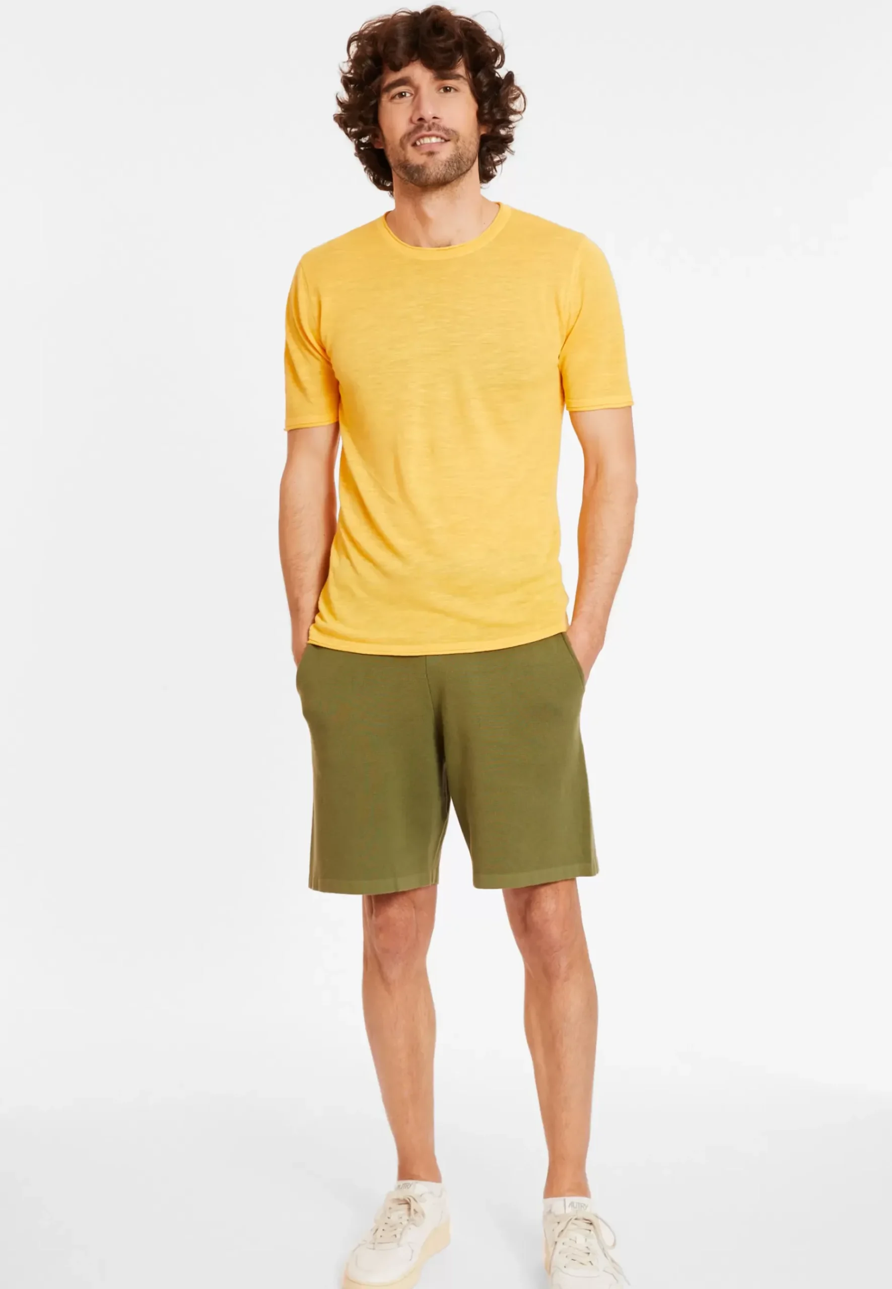 Maison Montagut T-Shirts>T-Shirt Col Rond En Lin Flamme - Renaud