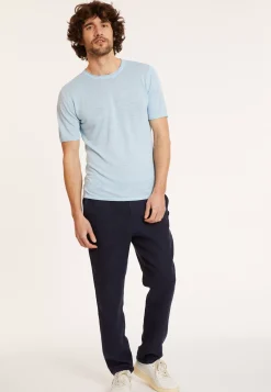 Maison Montagut T-Shirts>T-Shirt Col Rond En Lin Flamme - Renaud