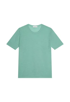 Maison Montagut T-Shirts>T-Shirt Col Rond En Lin Flamme - Renaud