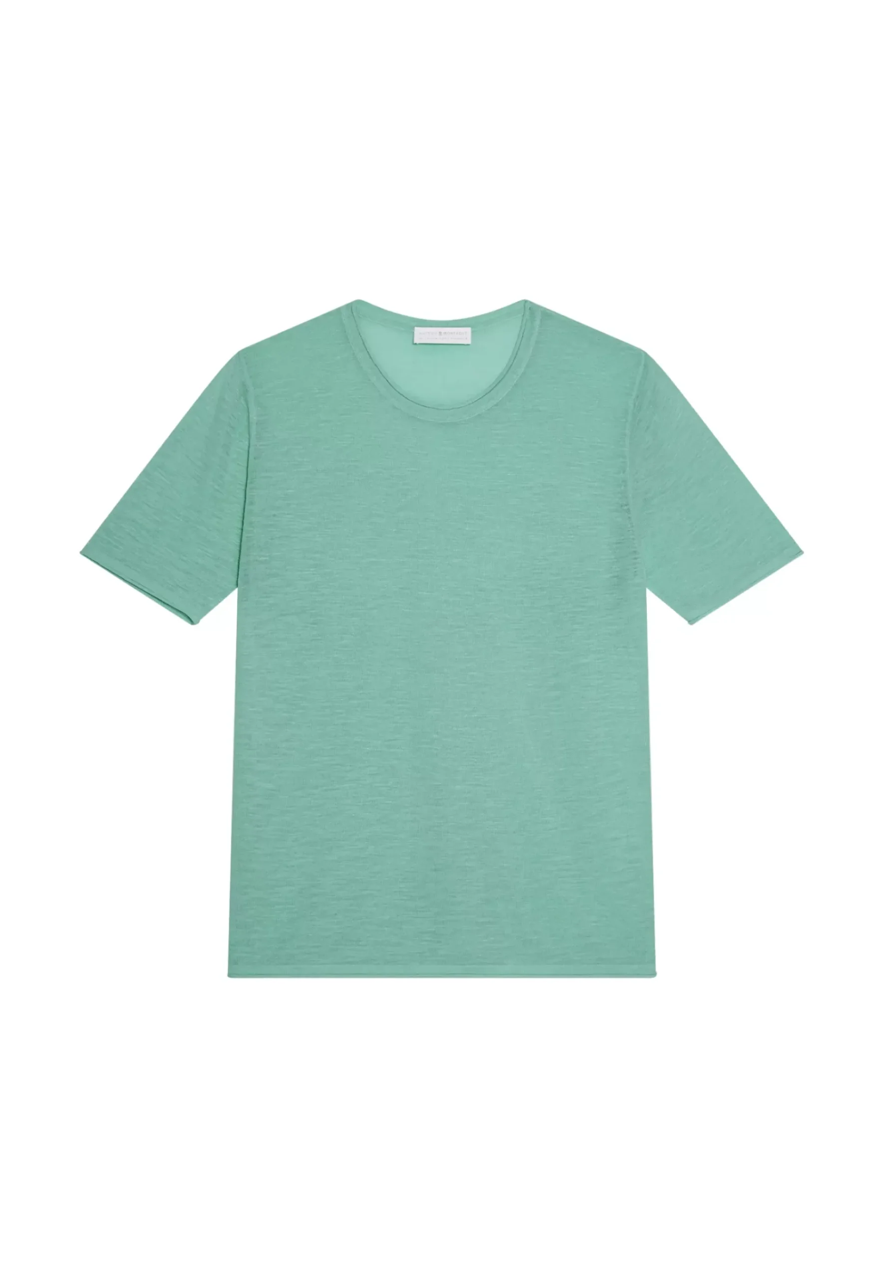 Maison Montagut T-Shirts>T-Shirt Col Rond En Lin Flamme - Renaud
