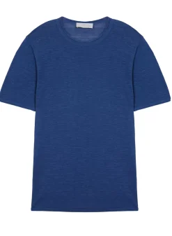 Maison Montagut T-Shirts>T-Shirt Col Rond En Lin Flamme - Renaud