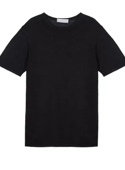 Maison Montagut T-Shirts>T-Shirt Col Rond En Lin Flamme - Renaud