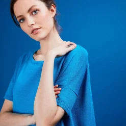 Maison Montagut T-Shirts>T-Shirt Col Rond En Viscose Crepe - Bibiche