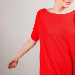 Maison Montagut T-Shirts>T-Shirt Col Rond En Viscose Crepe - Bibiche