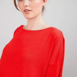 Maison Montagut T-Shirts>T-Shirt Col Rond En Viscose Crepe - Bibiche