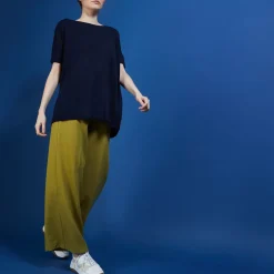 Maison Montagut T-Shirts>T-Shirt Col Rond En Viscose Crepe - Bibiche