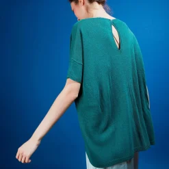 Maison Montagut T-Shirts>T-Shirt Col Rond En Viscose Crepe - Bibiche