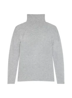 Maison Montagut T-Shirts>T-Shirt Col Roule En Bambou Cachemire Fine Maille - Aerio