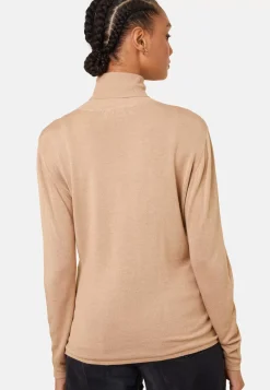 Maison Montagut T-Shirts>T-Shirt Col Roule En Bambou Cachemire Fine Maille - Aerio