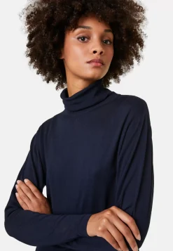 Maison Montagut T-Shirts>T-Shirt Col Roule En Bambou Cachemire Fine Maille - Aerio