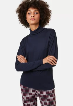 Maison Montagut T-Shirts>T-Shirt Col Roule En Bambou Cachemire Fine Maille - Aerio