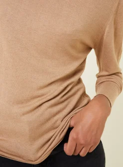 Maison Montagut T-Shirts>T-Shirt Col Roule En Bambou Cachemire Fine Maille - Aerio